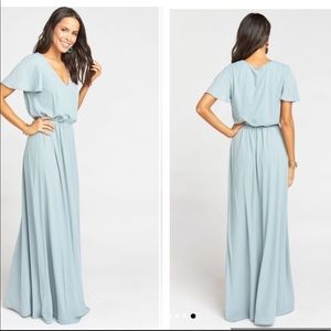 Show Me Your MuMu Michelle Flutter Maxi Dress Sz L